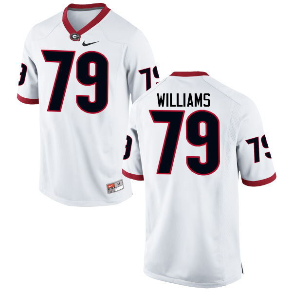 Men Georgia Bulldogs #79 Allen Williams College Football Jerseys-White